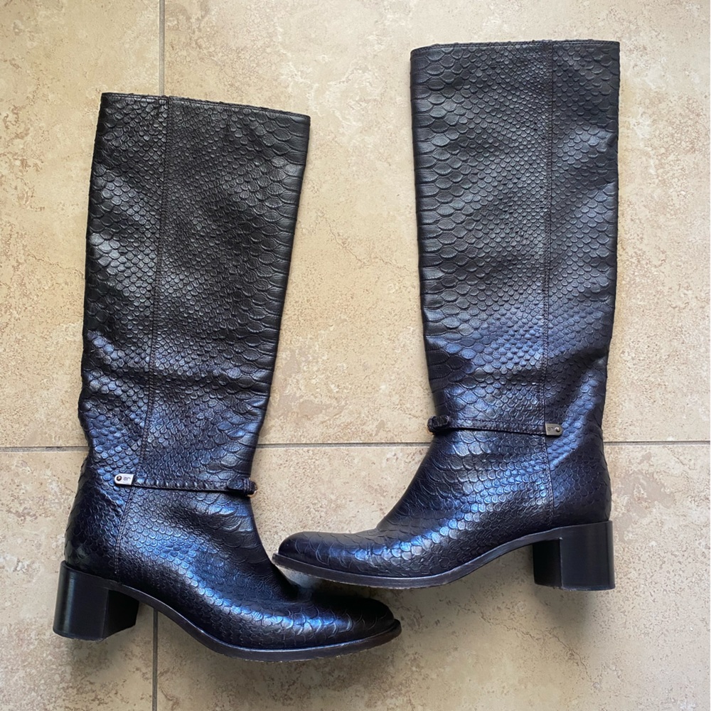 Sergio Rossi Brown Leather Boots